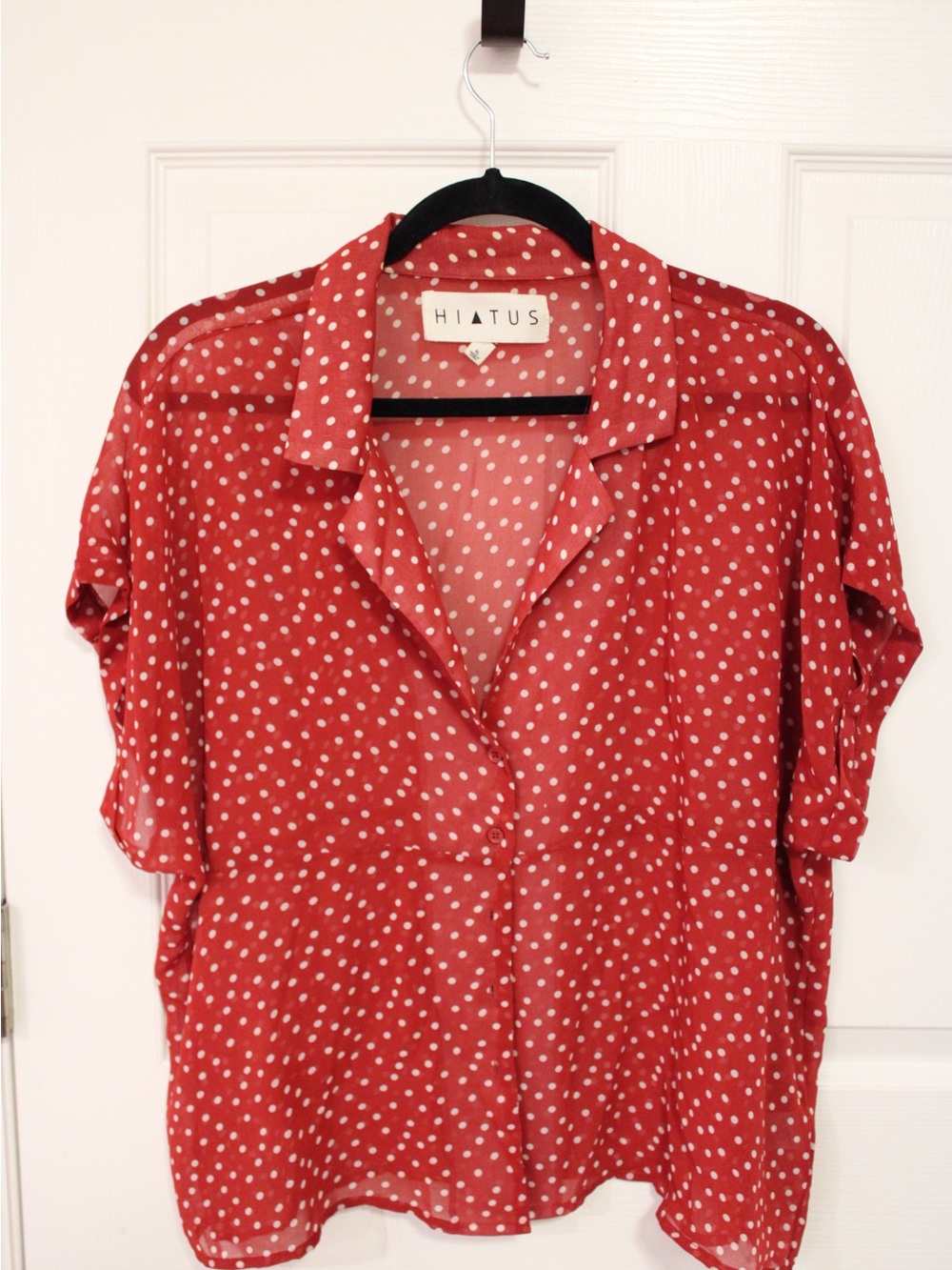 Hiatus Rusty Red Polka Dot Button-Down Shirt